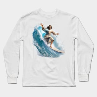 Surfer Jesus Long Sleeve T-Shirt